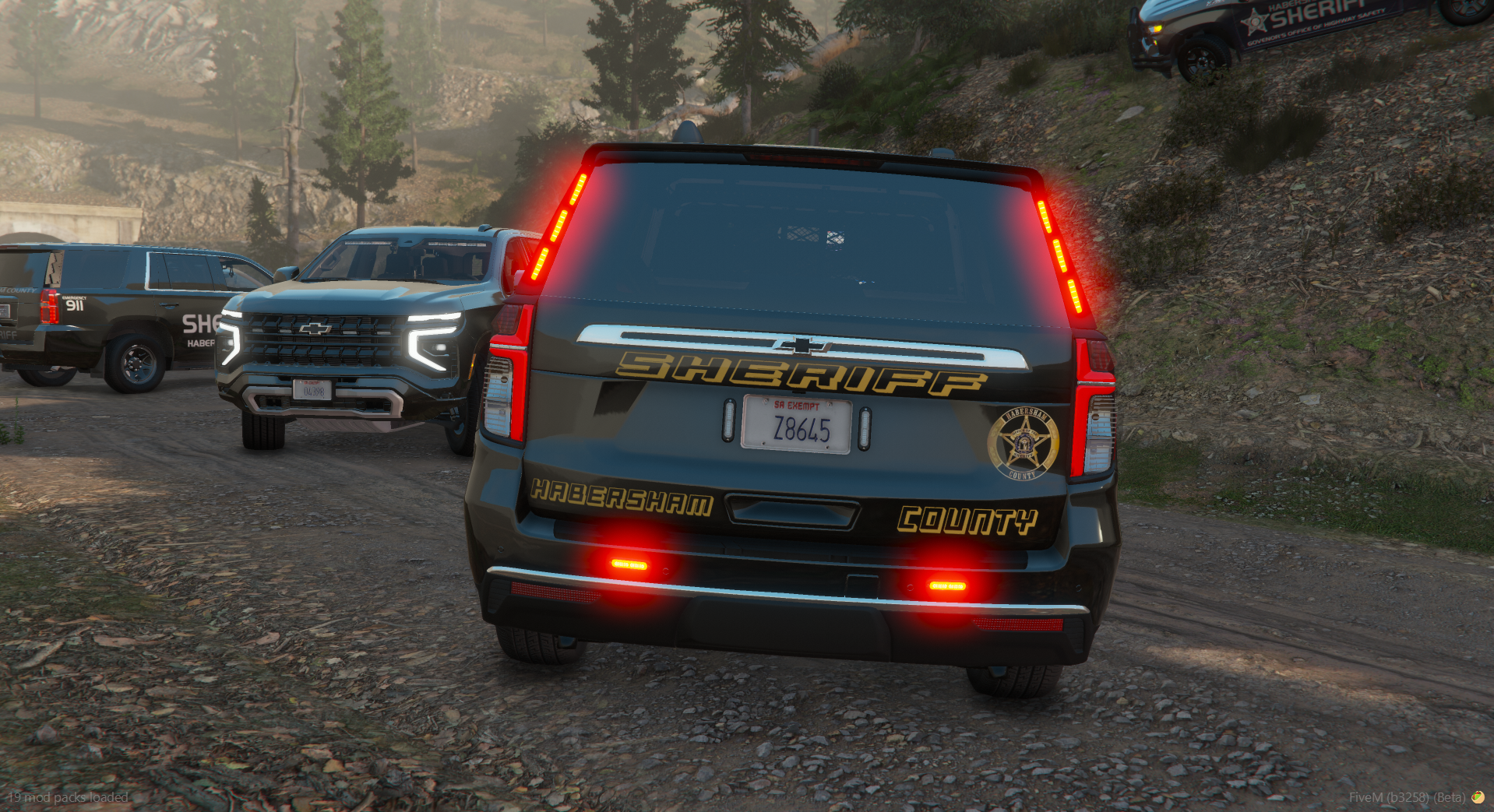 GCSO Tahoe — Rear