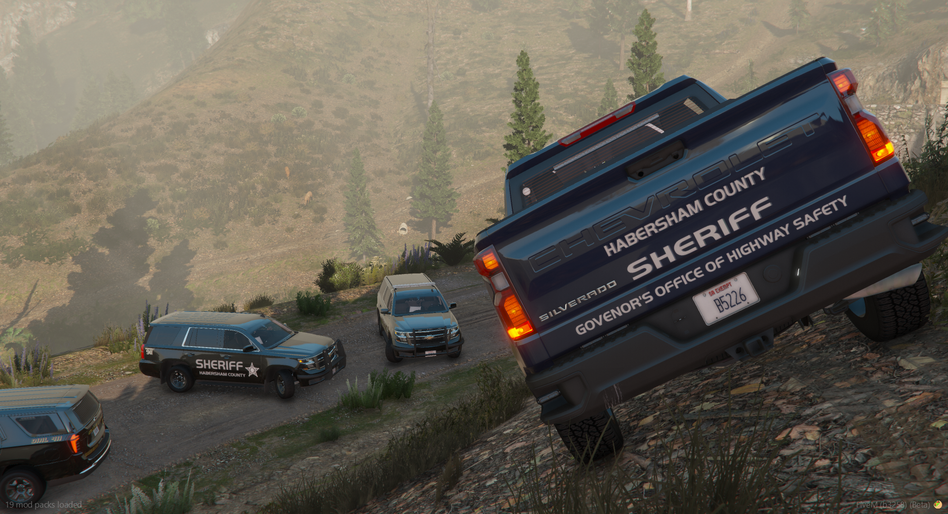 GCSO Silverado Aerial